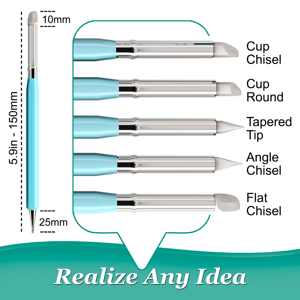 14 Pieces Silicone Clay Sculpting Tools Set, Modeling Dotting Tool for Pottery