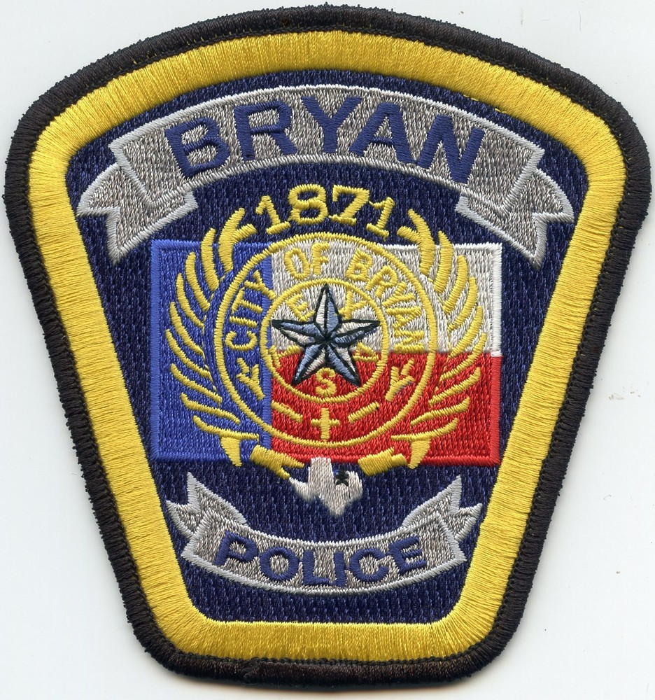 BRYAN TEXAS TX POLICE PATCH
