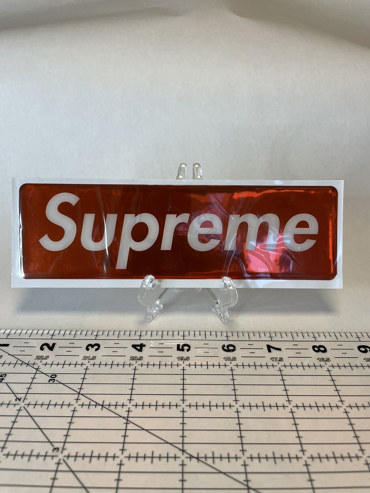 Authentic Supreme Plastic Box Logo Sticker