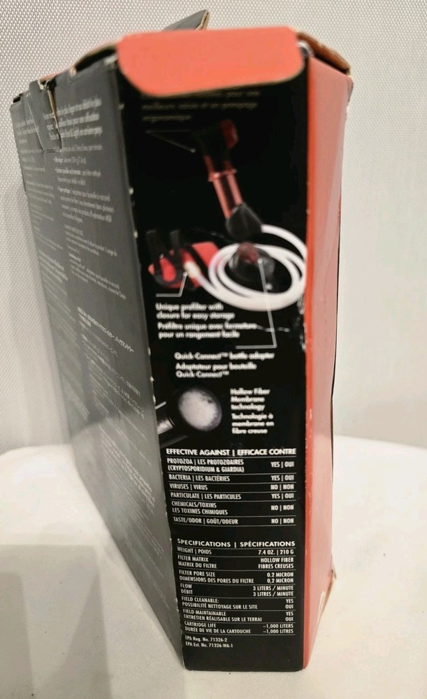 MSR HyperFlow Fast-Flow MicrofilterLightweight Backpacking NEW NIB
