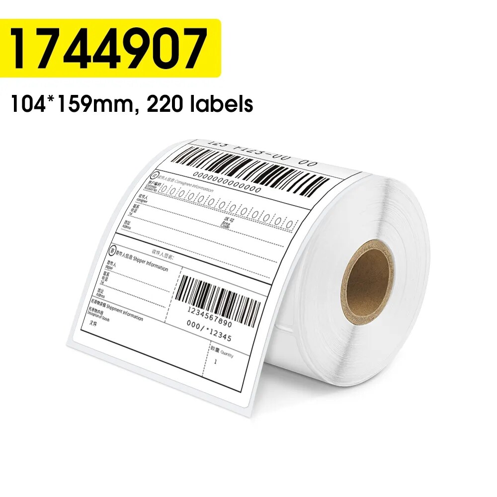 5-200 Rolls DYMO 4XL Direct Thermal 4"x6" Shipping Labels 4x6 1744907 220/Roll