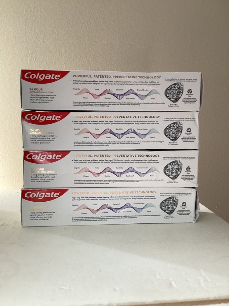 Colgate Total Active Prevention Whitening Toothpaste, 6 oz., 4 pack