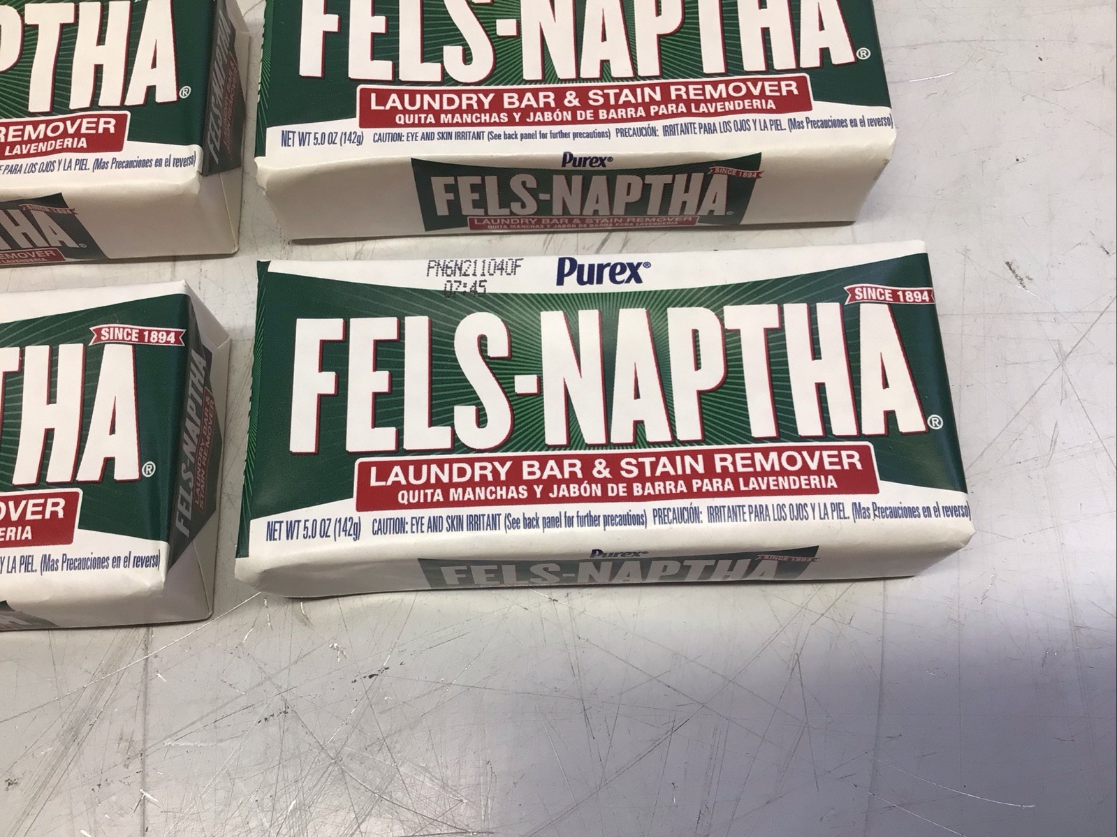 Fels-Naptha Laundry Bar Stain Remover 5 Oz Pack of 6 NO ZOUT