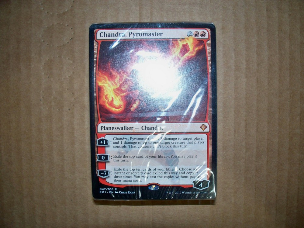MTG Magic Chandra Pyromaster Planeswalker Sealed Deck Archenemy Nicol Bolas Red