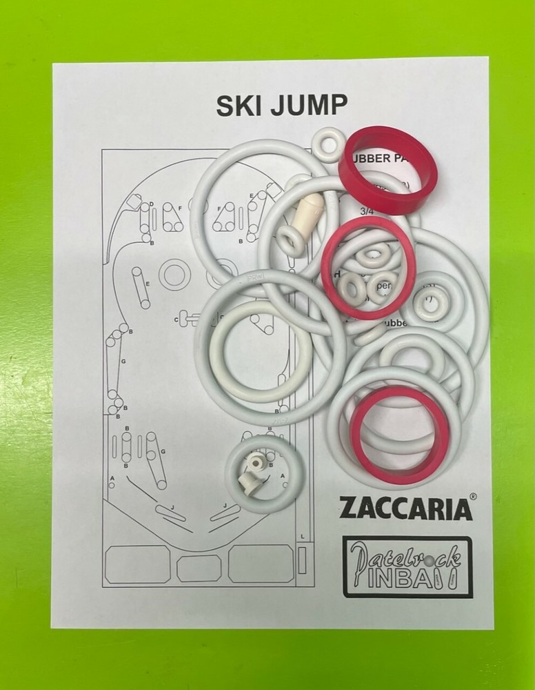 Zaccaria SKi Jump pinball rubber ring kit **customize your kit**