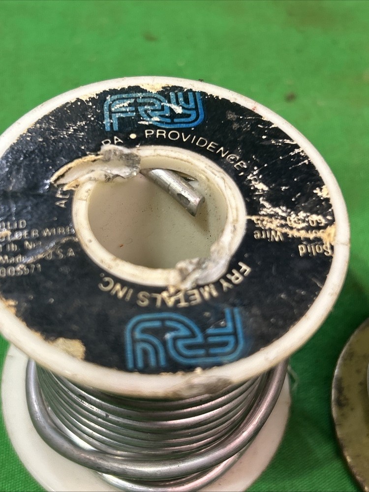 Three Partial Spools Solid Wire Silver Bearing Solder 1.9 Lbs