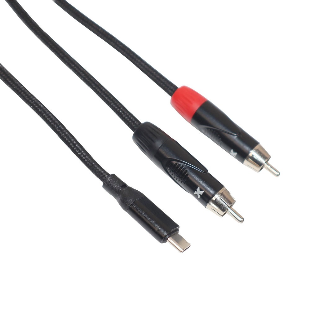 ProX XC-USBC2RCA03 3 FT USB-C to Dual RCA High Performance Audio Cable