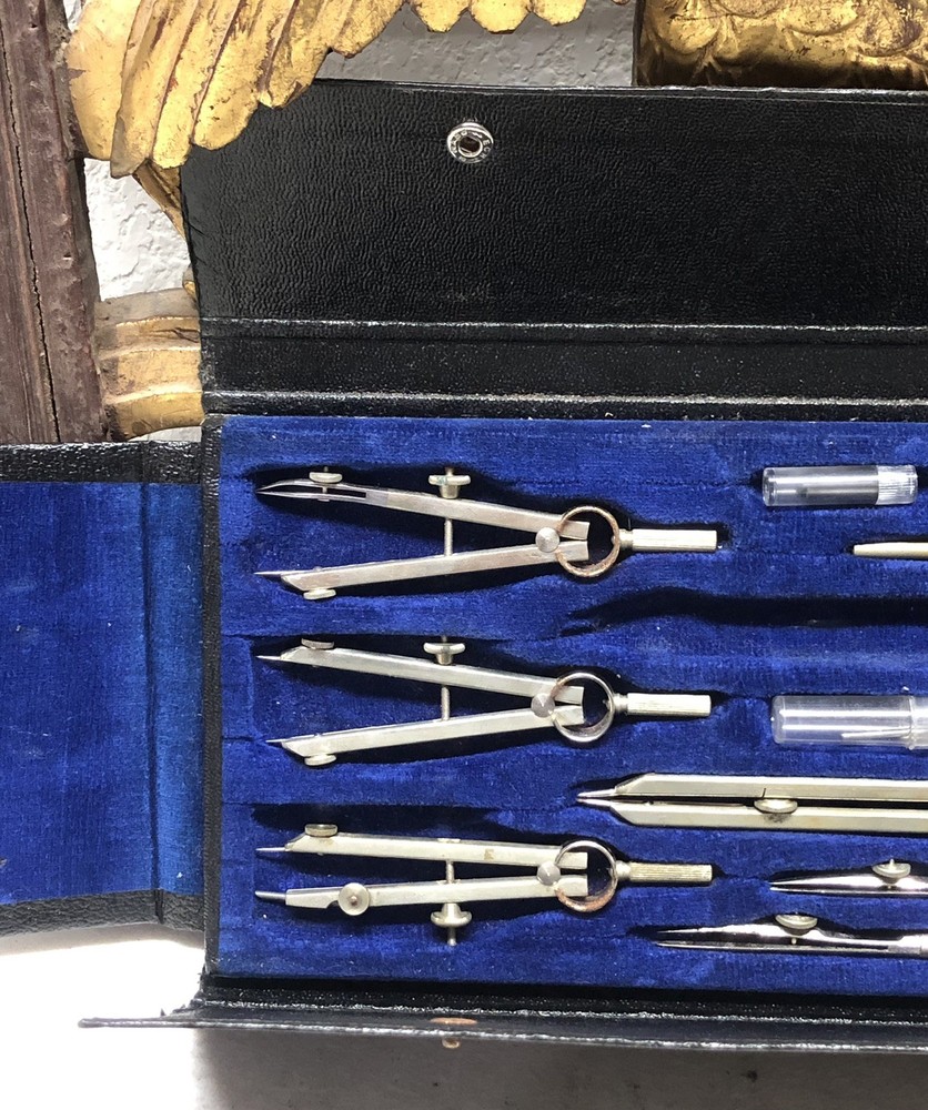 Vtfg Compass #807 Drafting Engineering Drawing Tool Set US Government Incomplete