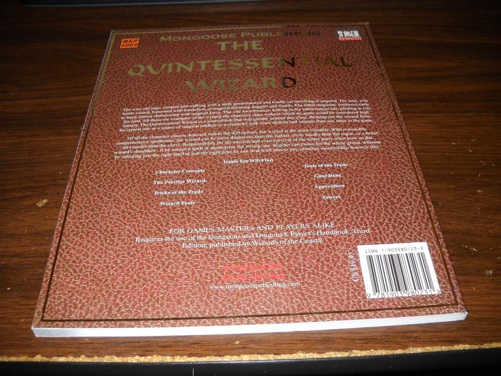 D20: MGP: The Quintessential Wizard