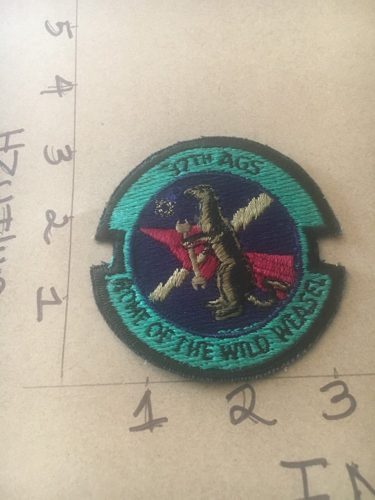 USAF 37th AGS Squadron subdued patch 5/3/25 damaged