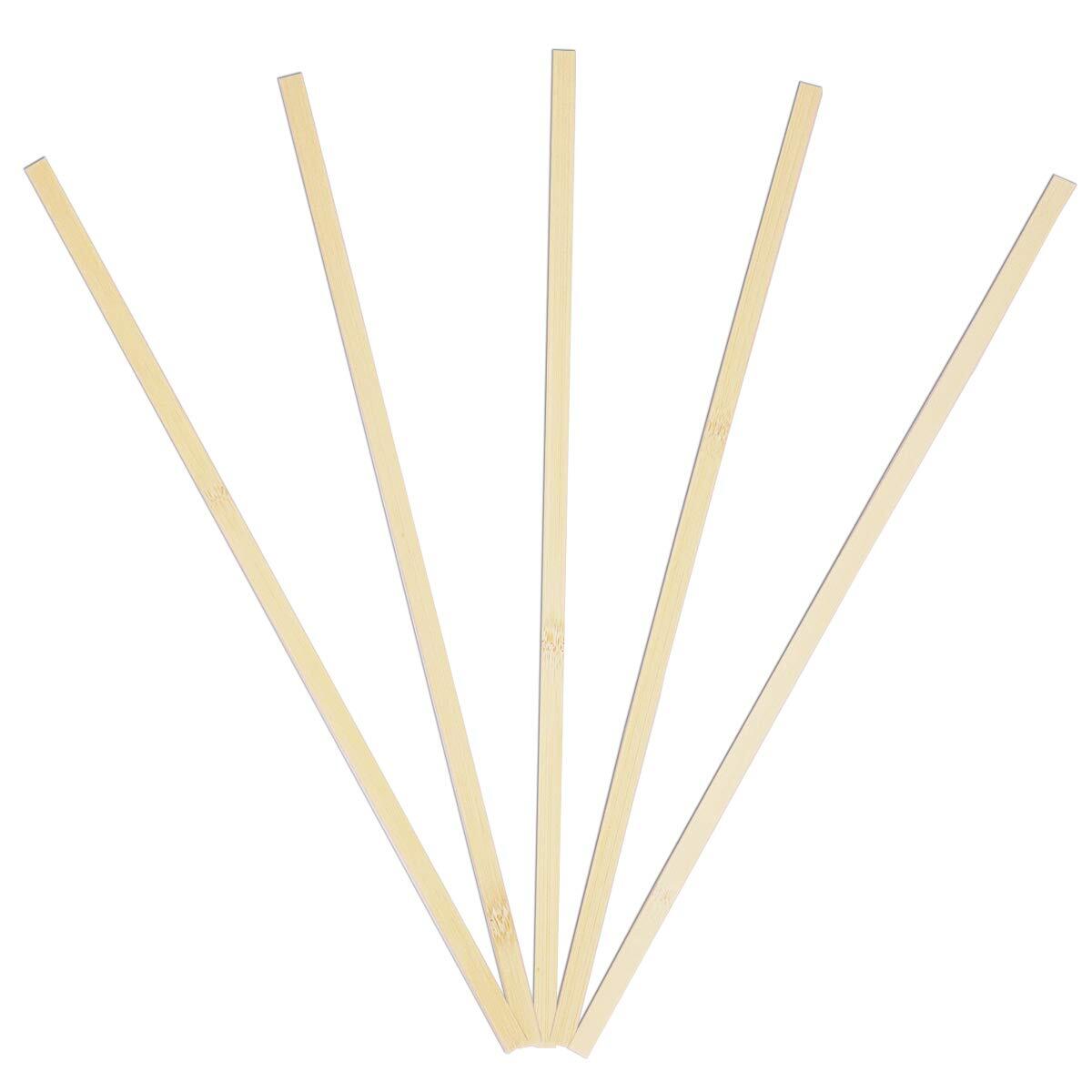 60 Pcs 15.7 Inch Strong Natural Bamboo Sticks, Wood Craft Sticks, Extra Long