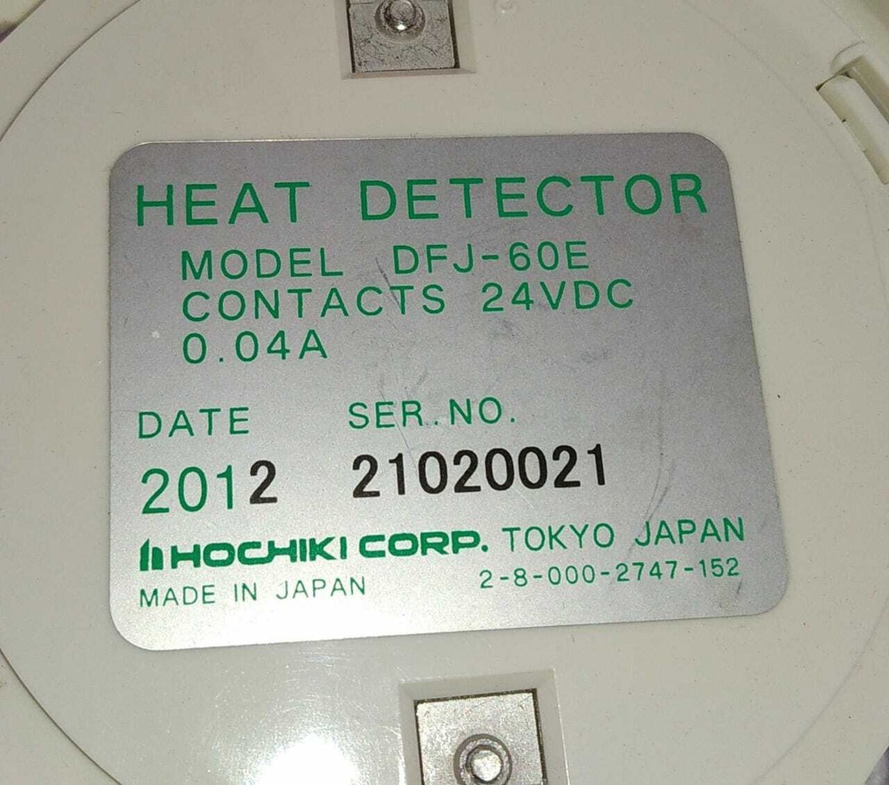 HOCHIKI DFJ-60E HEAT DETECTOR