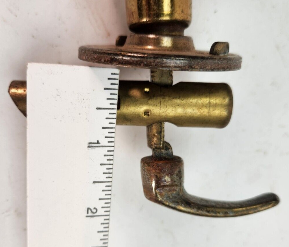 2 Antique Knobs Vintage Door Knobs Handles Spindle Old As Is Restoration Crafts