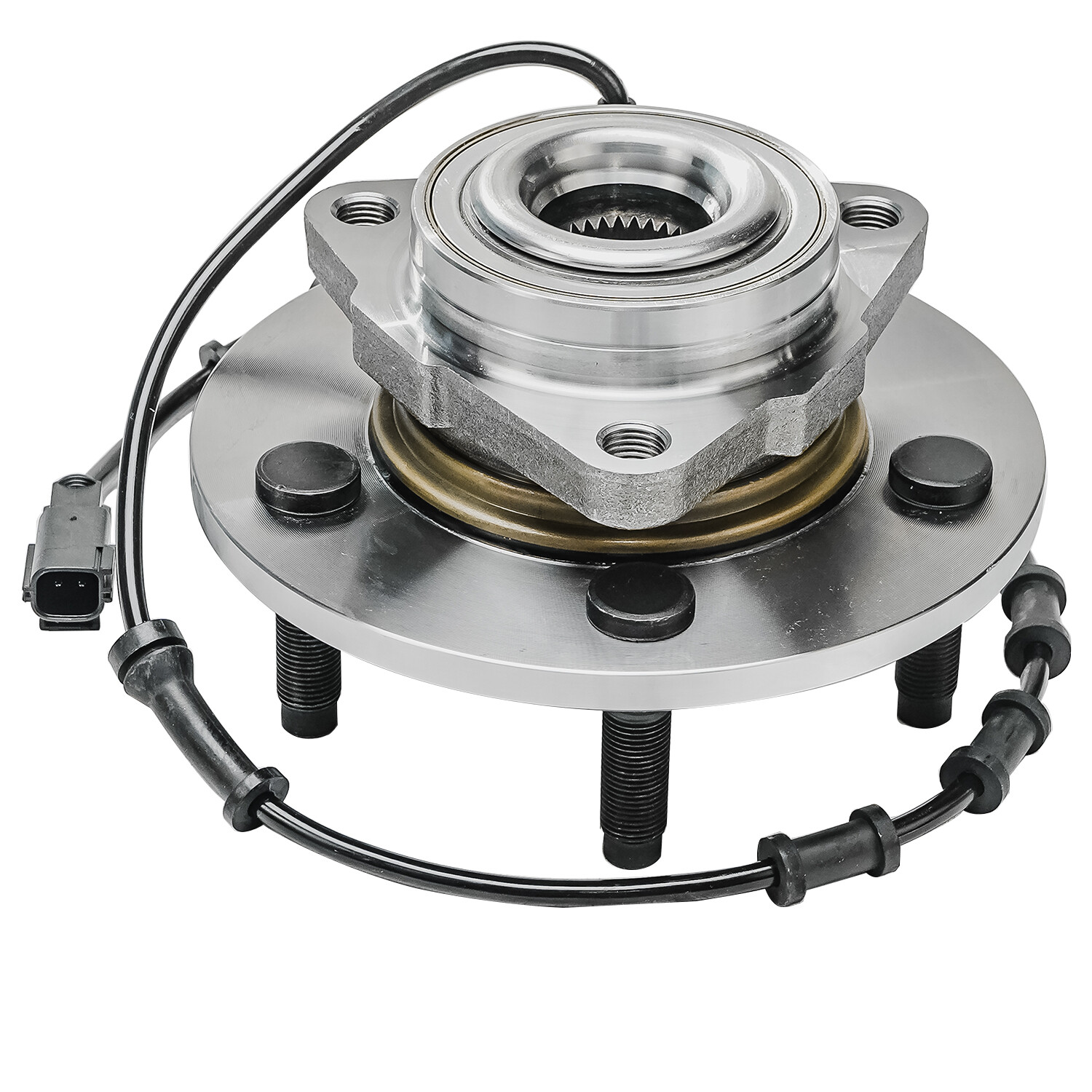 Pair (2) Front Wheel Hub and Bearings for 2002-2005 Dodge Ram 1500 w/ ABS 5LUGS