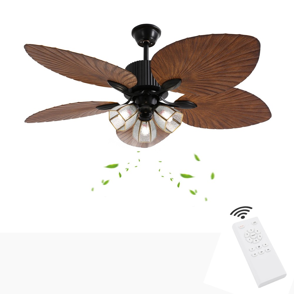 Ceiling Fan with Light, Remote Control Ceiling Fan Light, Reversible Fan Light