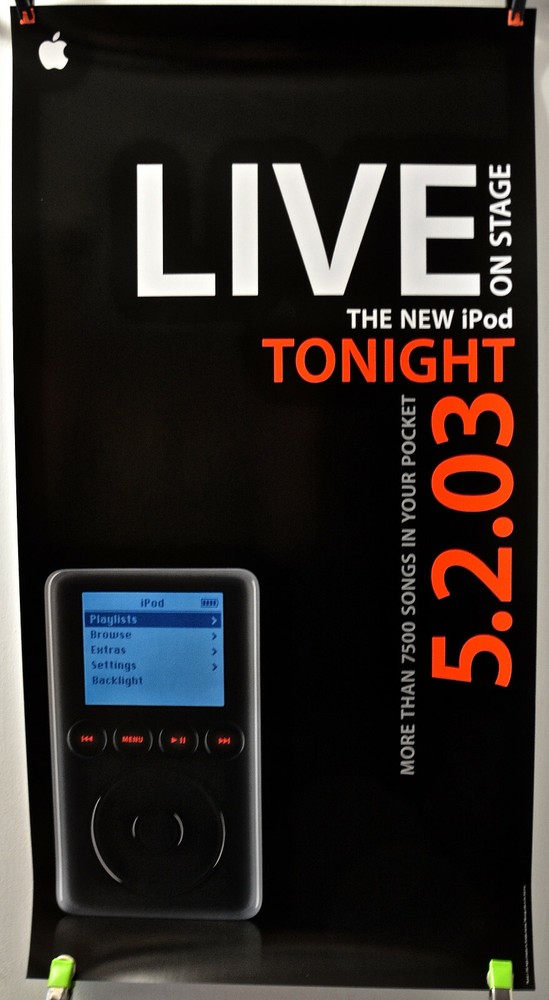 Apple iPod Release Special Event Poster from 2005