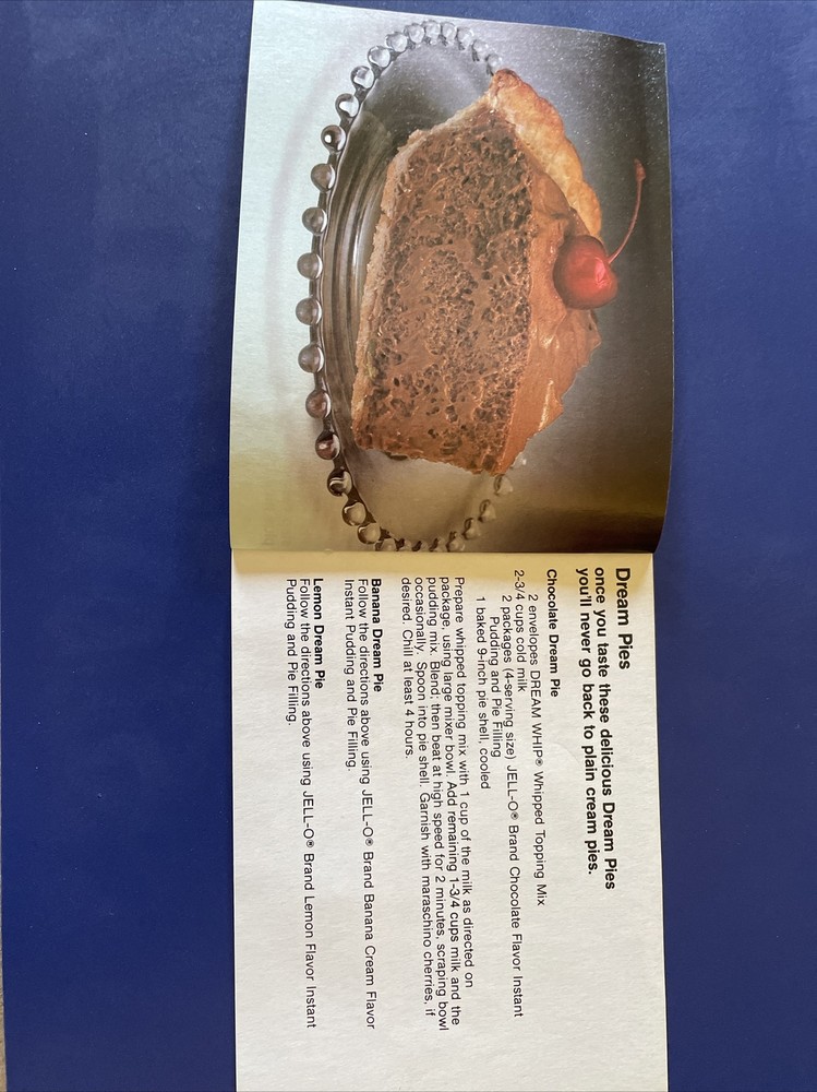 “Dream Pie” step by step recipe pamphlet (G)