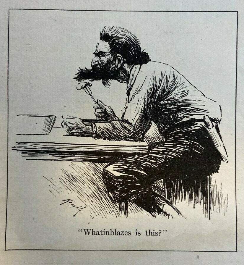 1911 Food Eating illustrated