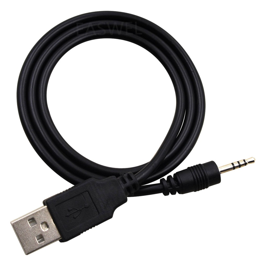 2pcs USB To 2.5 MM Audio Jack Plug Converter Stereo Cable