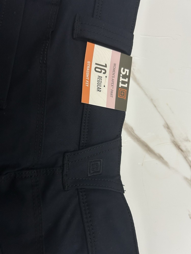 5.11 Tactical Women’s Apex Pants Size 16 Regular Blue Solid Polyester