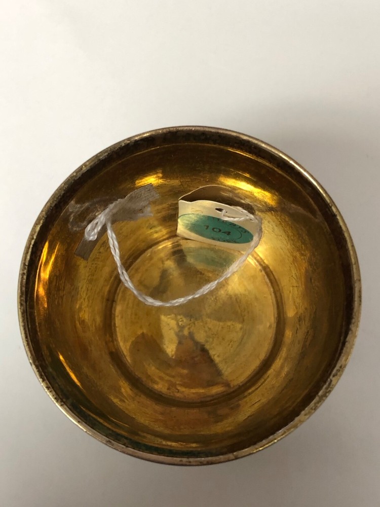 Russian antique silver niello beaker