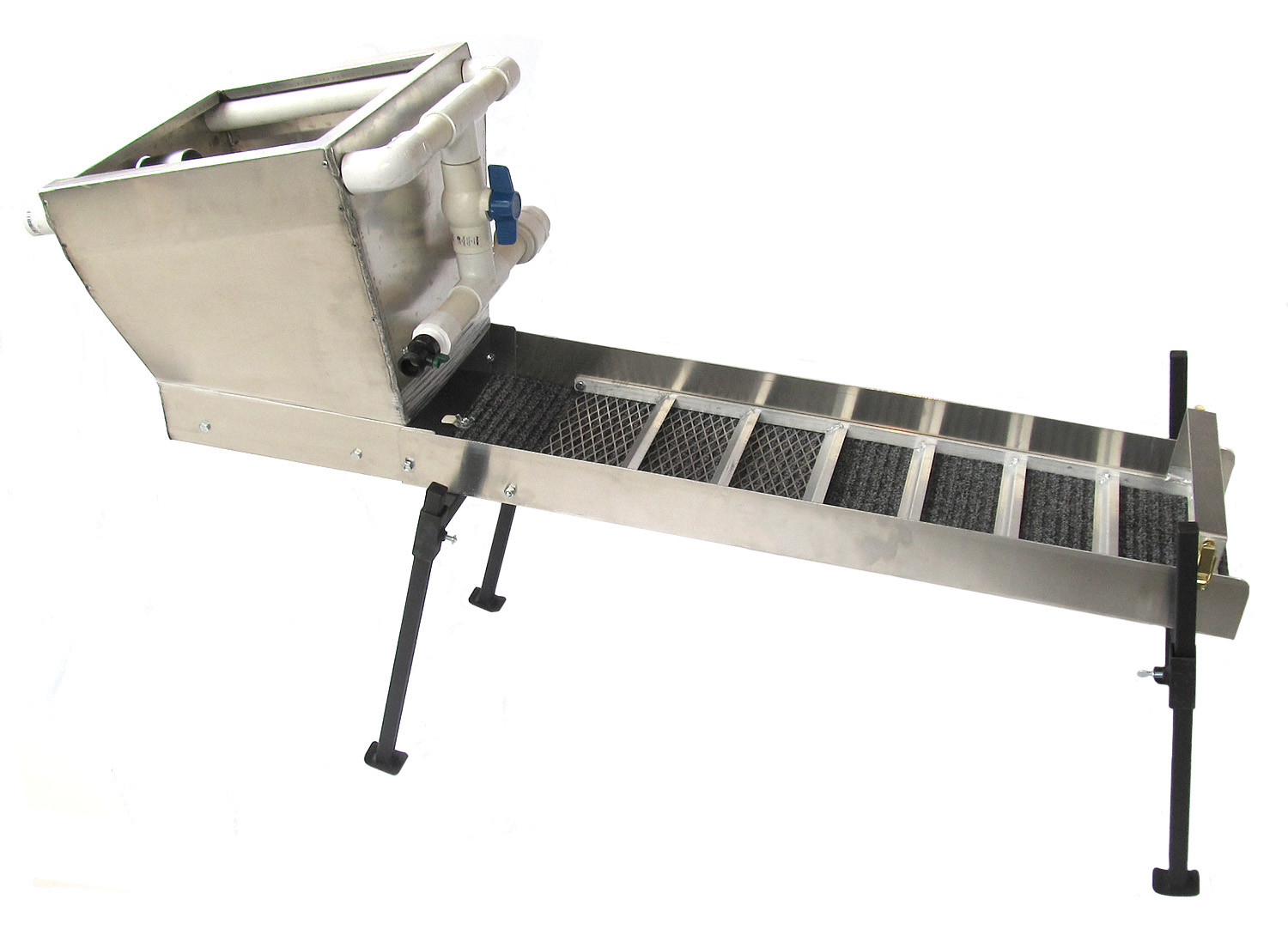 48" Highbanker Kit Gold Prospecting Dredge Box with Hopper