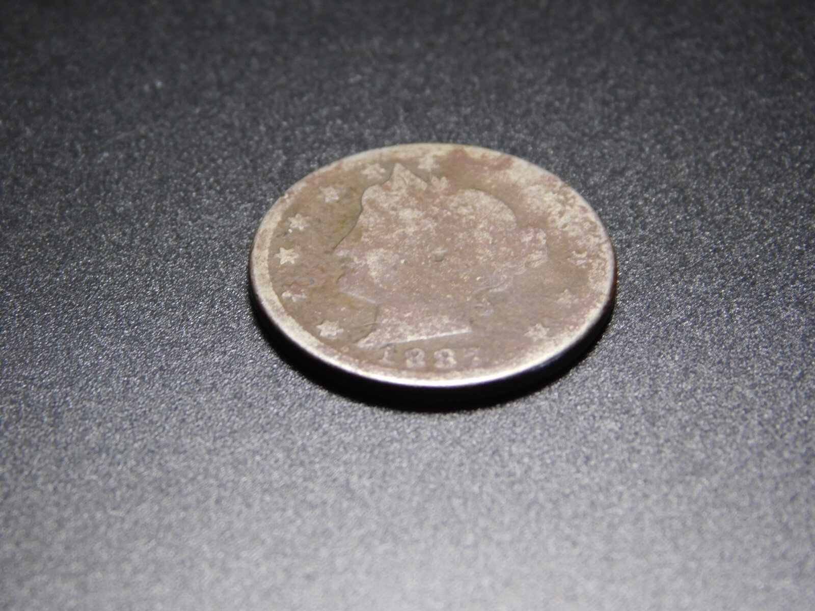 OLD US COINS 1887 V LIBERTY NICKEL