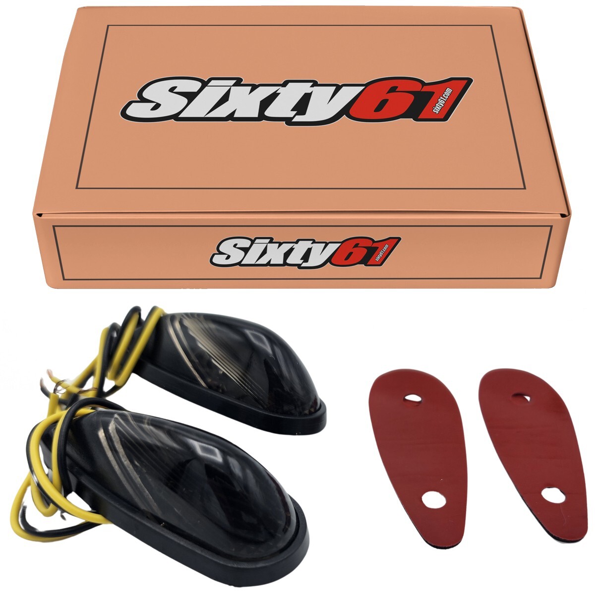 Honda CBR600 F4i 2001-2004 2005 2006 Flush Mount LED Turn Signal Lights Smoke