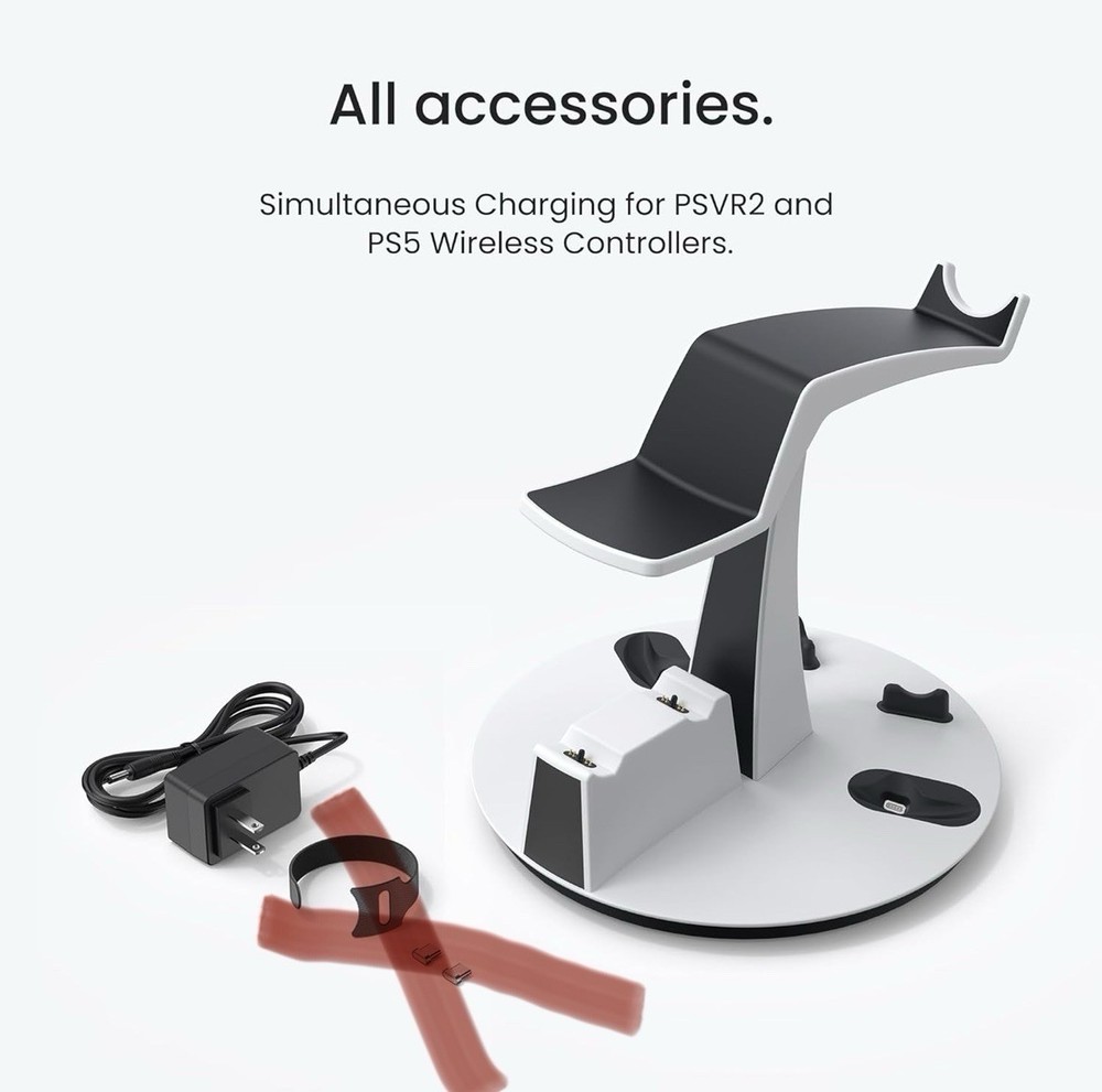 KIWI design D2 3-in-1 Controller Charging Station ( Missing Magnetic Connectors)