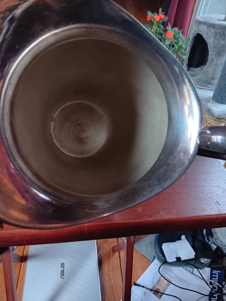 vtg silverplate water pitcher. 1123