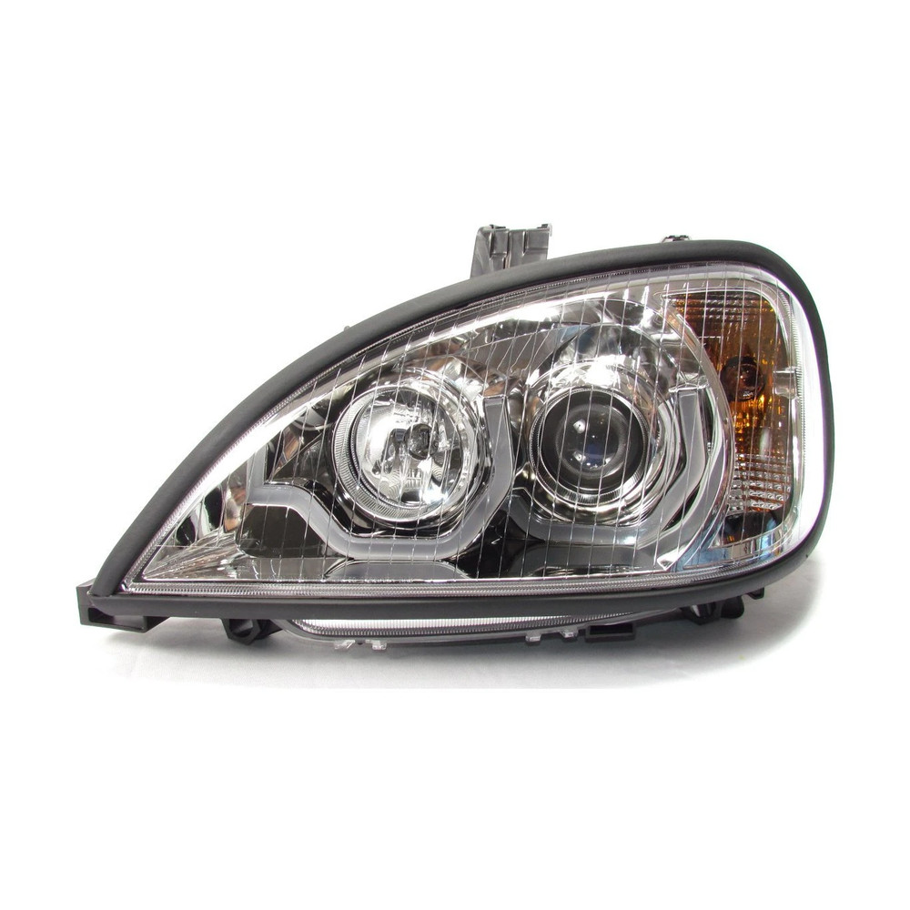 Chrome Housing Projector Headlight for Freightliner Columbia - Driver Side