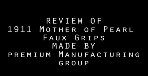 1911 Colt & Clones CUSTOM GUN GRIPS Full size Abalone Mother of Pearl