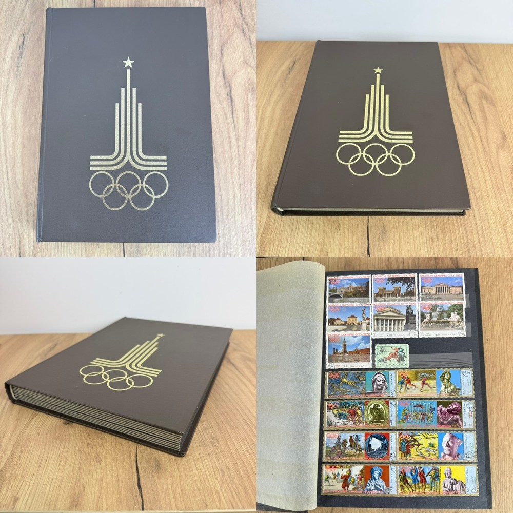 USSR stamp collection 575 pieces Original Soviet Union Sport + original album