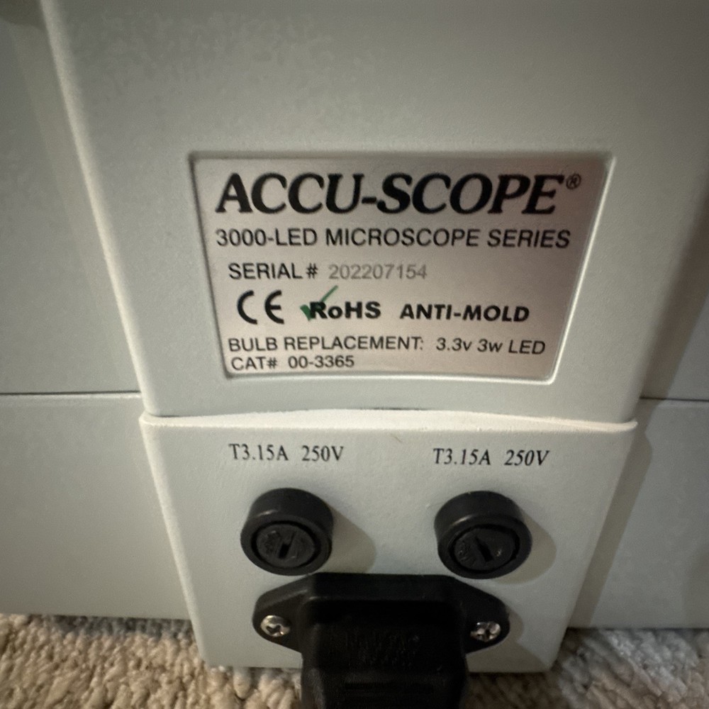 Accu-Scope 3000-LED Microscope (MISSING LIGHT)