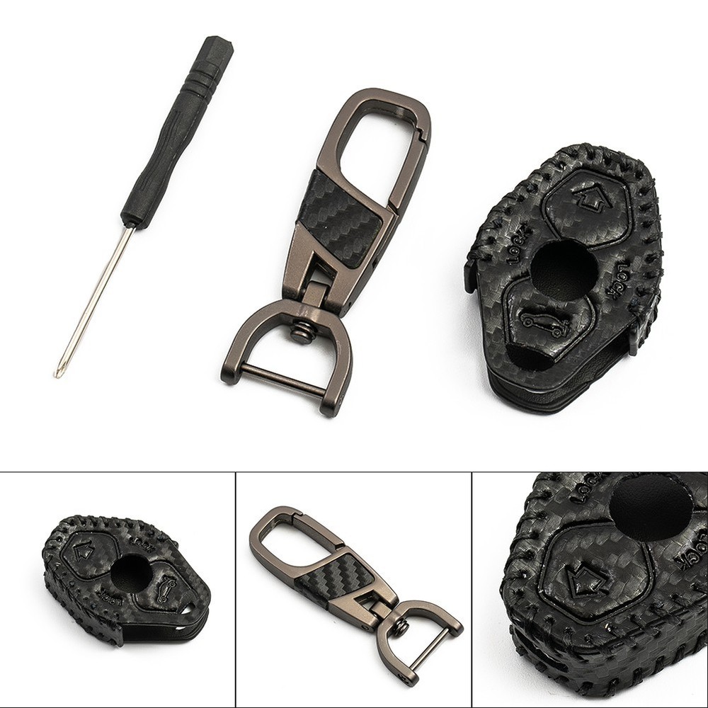 Leather Car Key Cover Keychain For BMW M3/E38 E35 E53 E60 E60 E61 E85 E85 E86