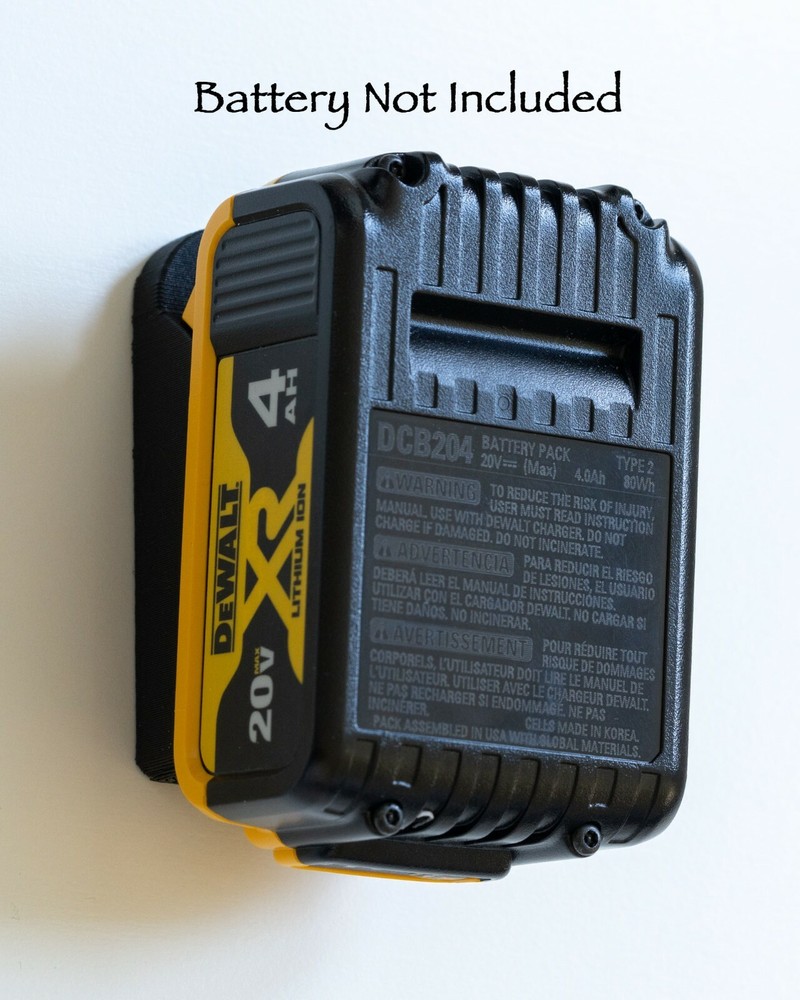 Dewalt 20v Latching Battery Mount / Holder / Rack - Original Design