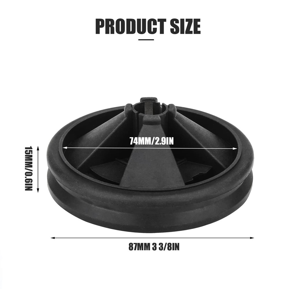 Garbage Disposal Splash Guards 3 3/8" EPDM Rubber Drain Insert for InSinkErat...