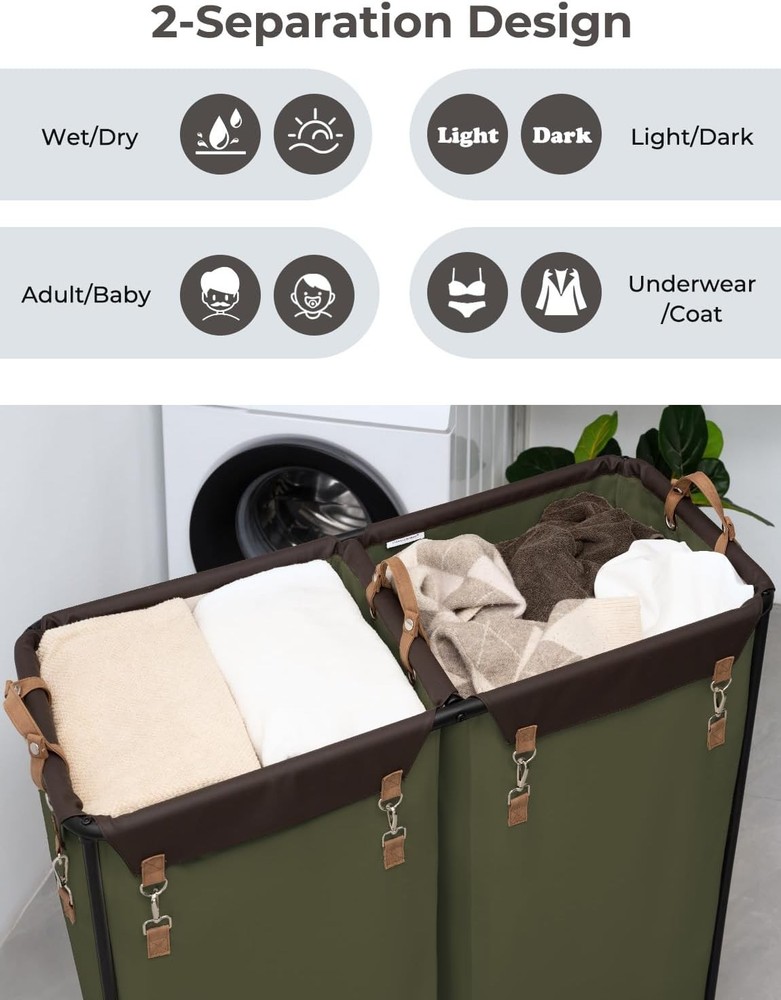390L Extra Large Capacity Wheeled Laundry Basket