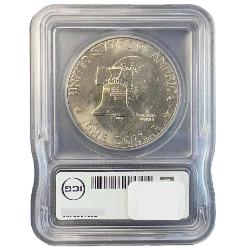 1976 Eisenhower Dollar TYPE 1 MS65 ICG