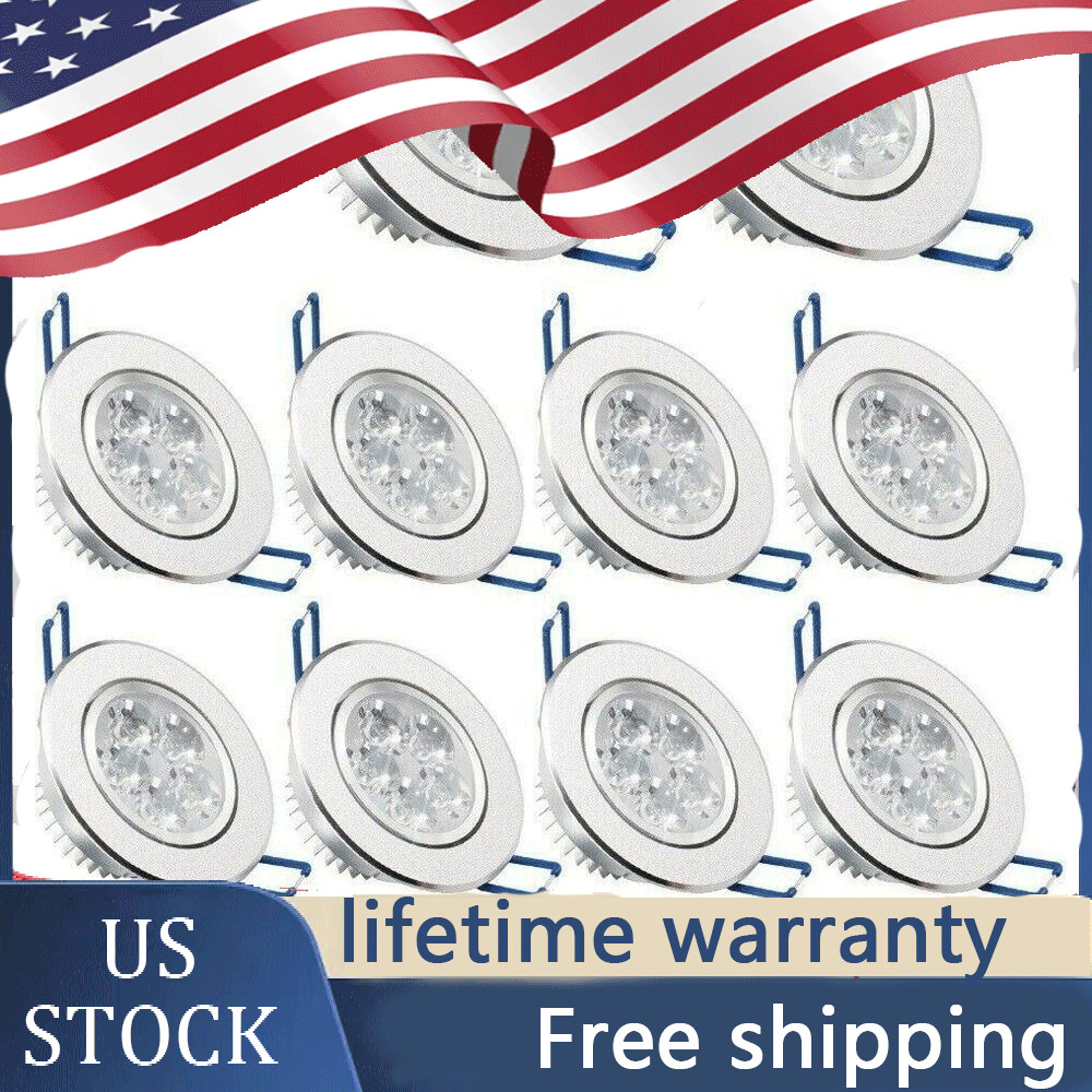 4/10PC 3W/5W LED Downlight Dimmable Spotlight Panel Light LED Ceiling Light