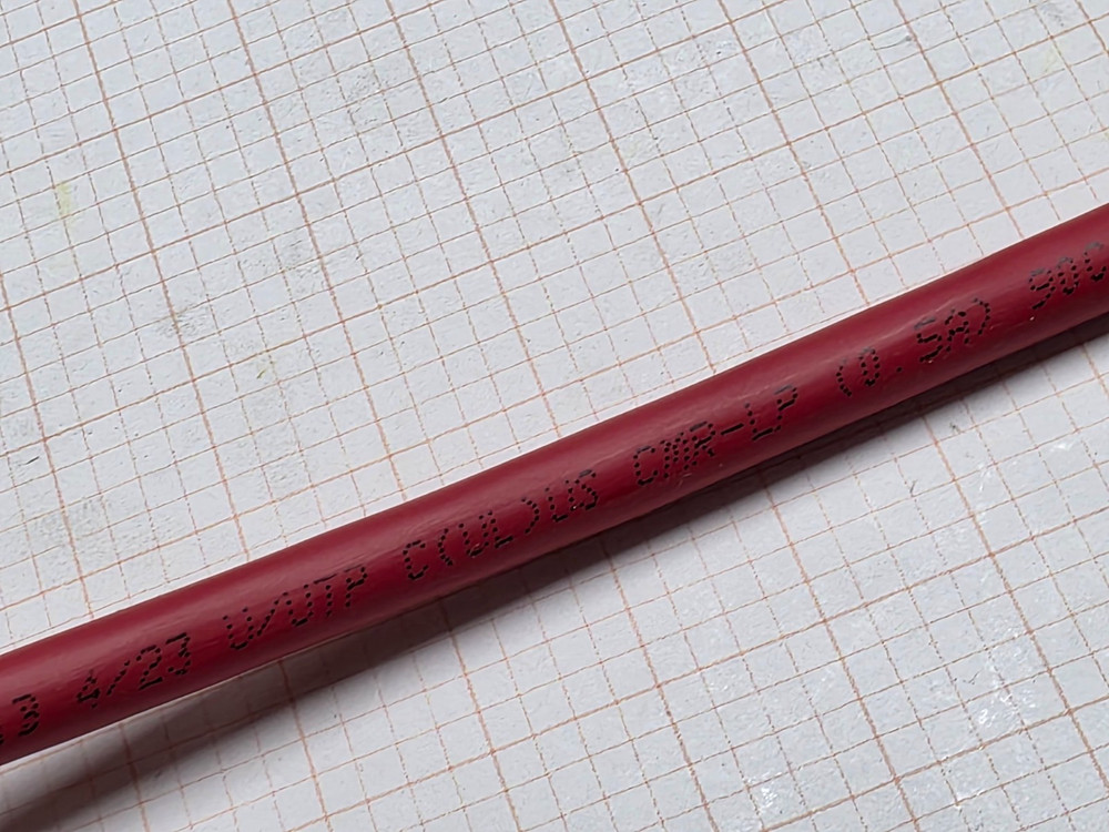 Commscope 1091B GigaSPEED X10D Cat6A U/UTP Riser Network Cable Red /100ft