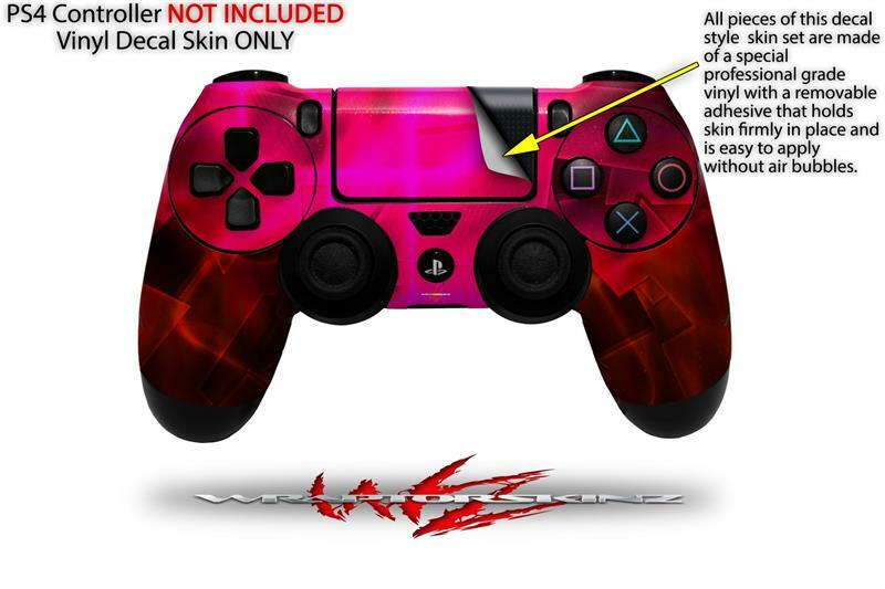 Skin for Sony PS4 Controller Cubic Shards Red
