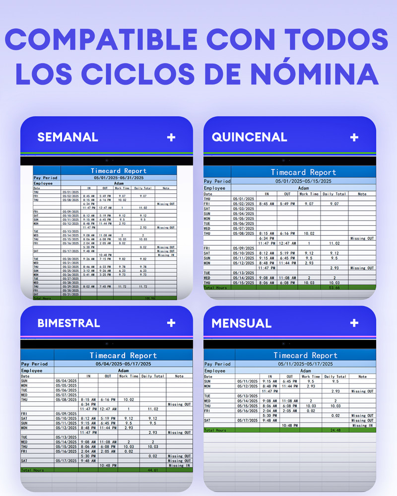 NGTeco TC4 Time Clock Cloud-Based 2.4G WiFi Customization Rule Clock in Machine