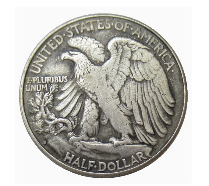 Bulk Lot of 3 1917-1919-S Half Dollar Walking Statue of Liberty Silver Coin