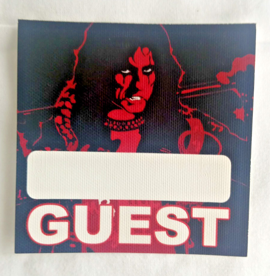 Alice Cooper Hand Signed poster and Backstage Pass Meet and Greet Rare 2023