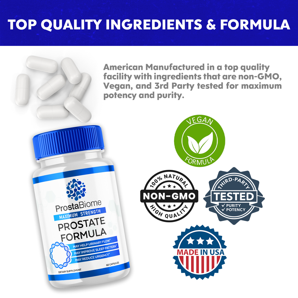 (3 Pack) Prostabiome Maximum Strength Prostate Formula Pills (180 Capsules)