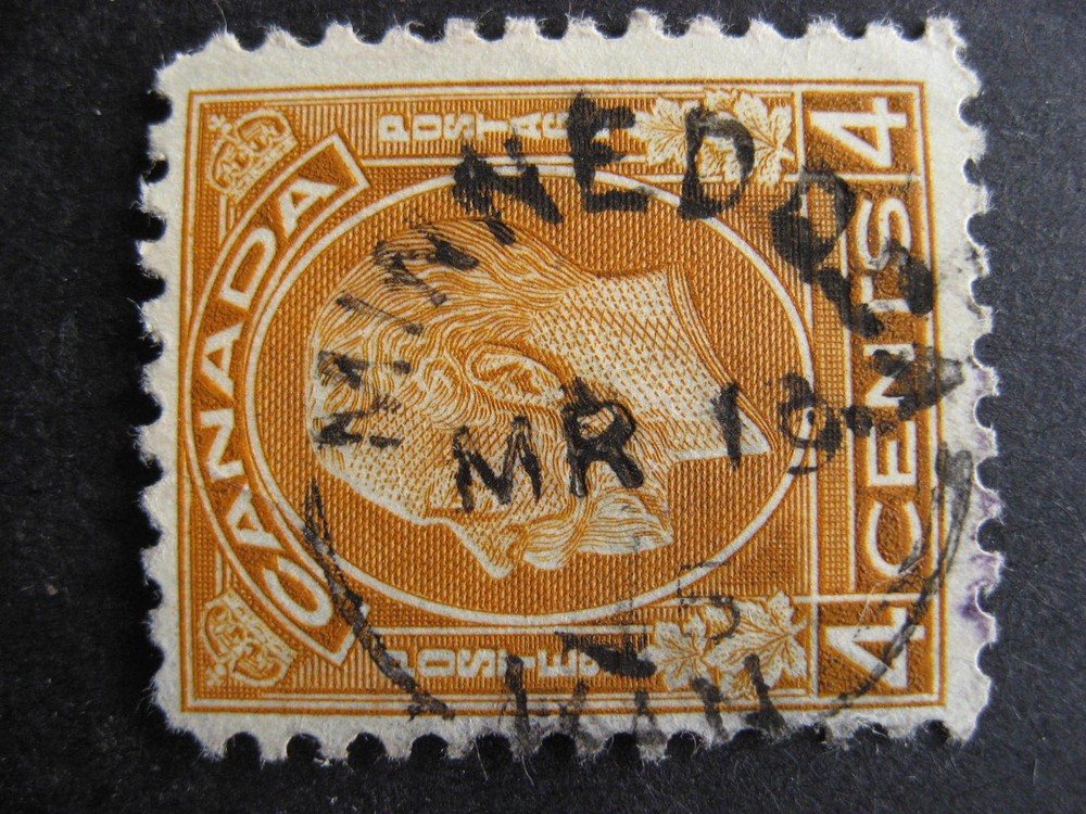 Canada Minnedosa Manitoba split ring cancel in Sc 198 thinned