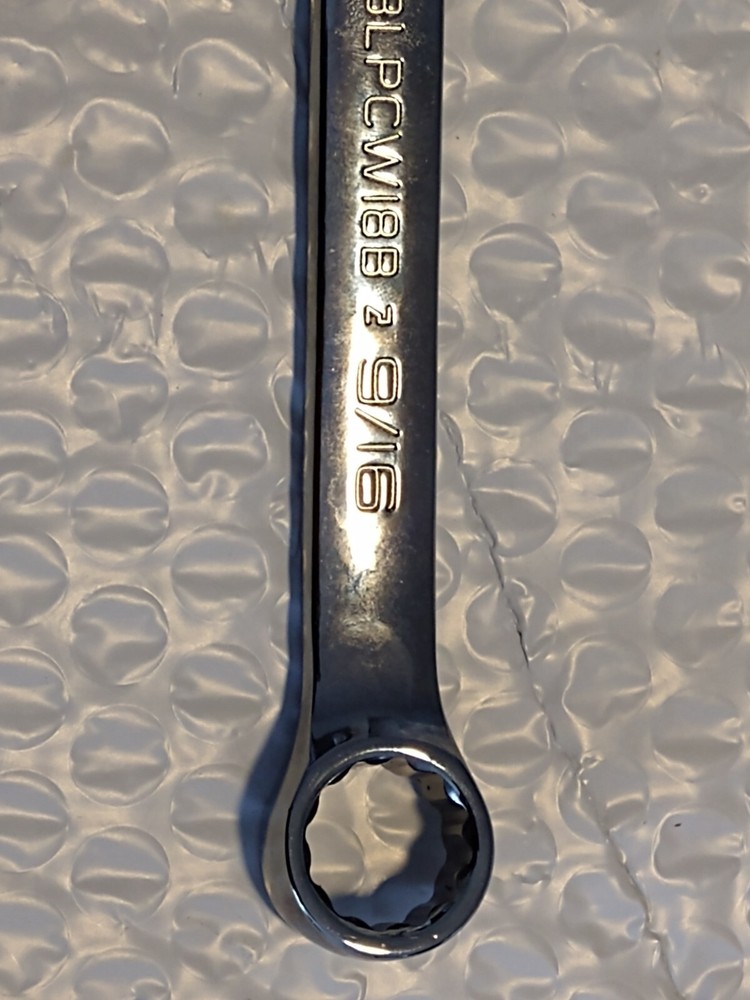 BLUE POINT BLPCW18B, 9/16" COMBO WRENCH, 12 POINT.