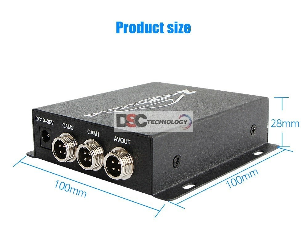 2CH Mini DVR Video Audio SD Security Surveillance Recorder Motion Detection 5MP