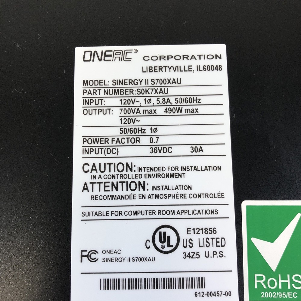 ONEAC Sinergy S700XAU System